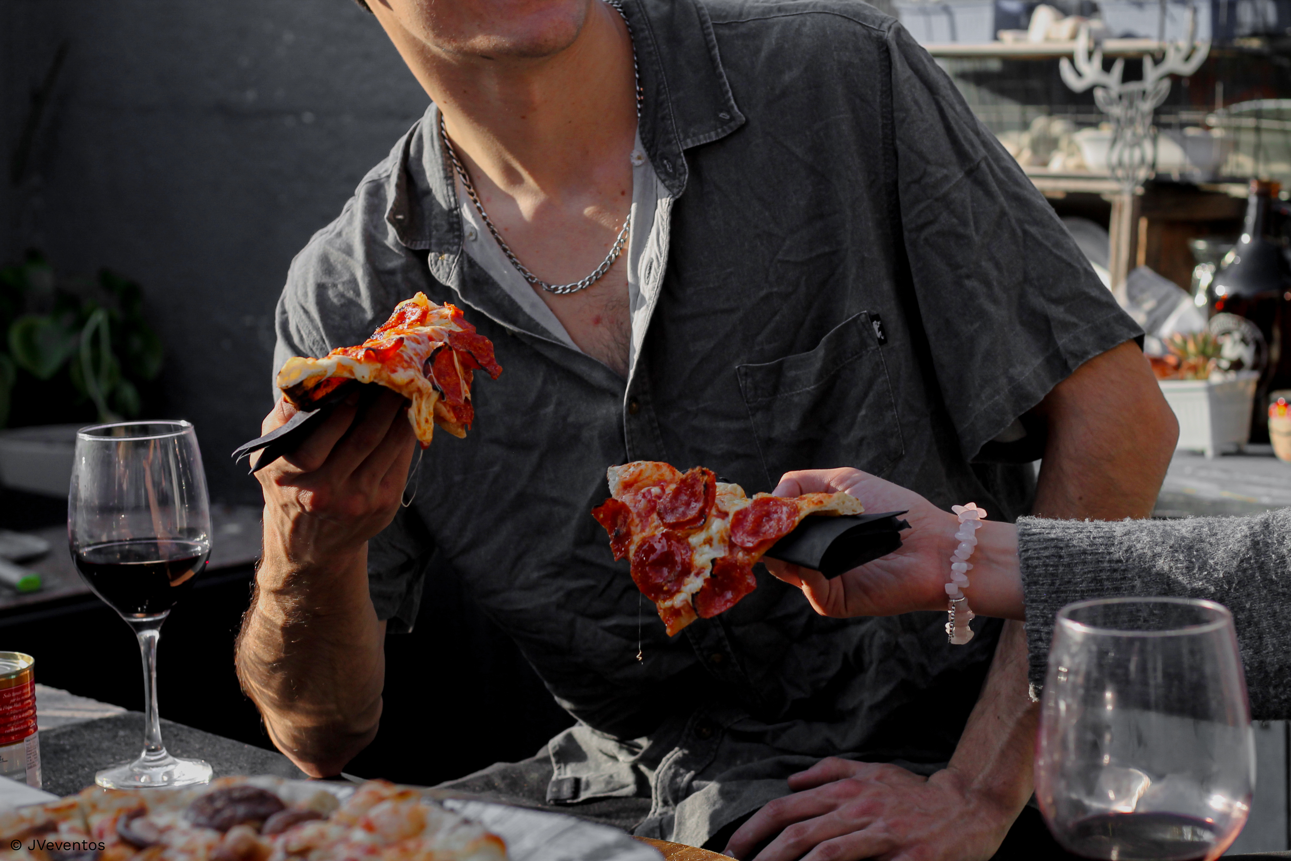 Pizza napolitana preparada en vivo para un Pizza Party